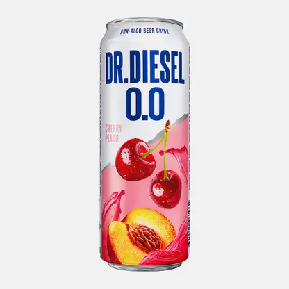 Пивной напиток Вишня-персик безалкогольный Doctor Diesel 430мл