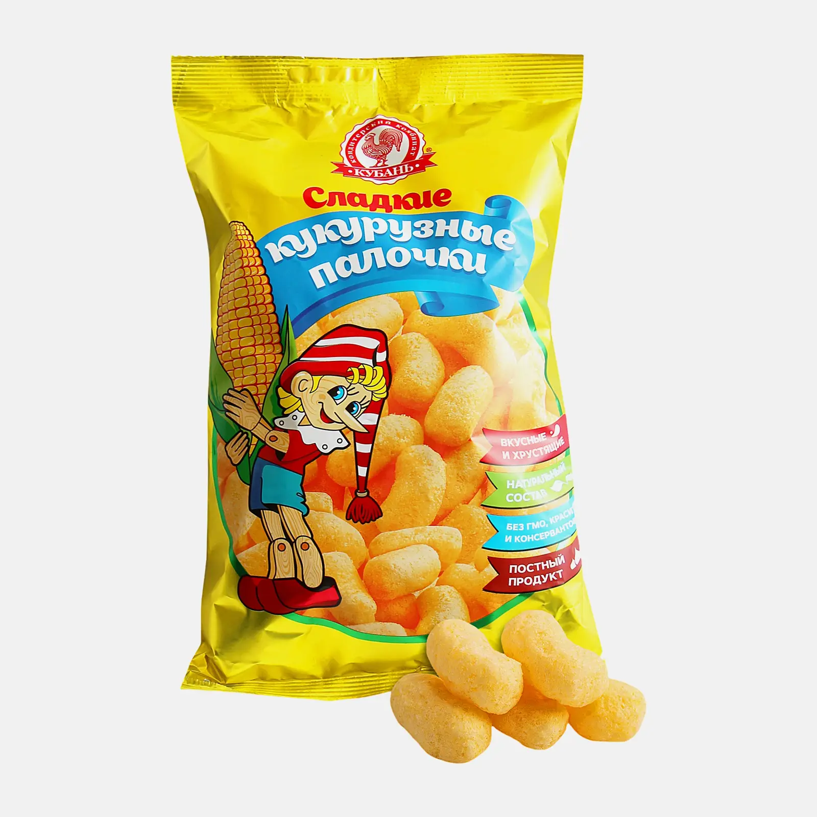 Палочки кукурузные Золотце ты мое сладкие экструдированные 130г