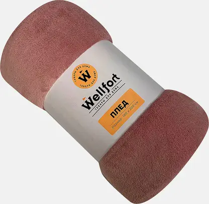 Плед корал флис розовый 180*200см