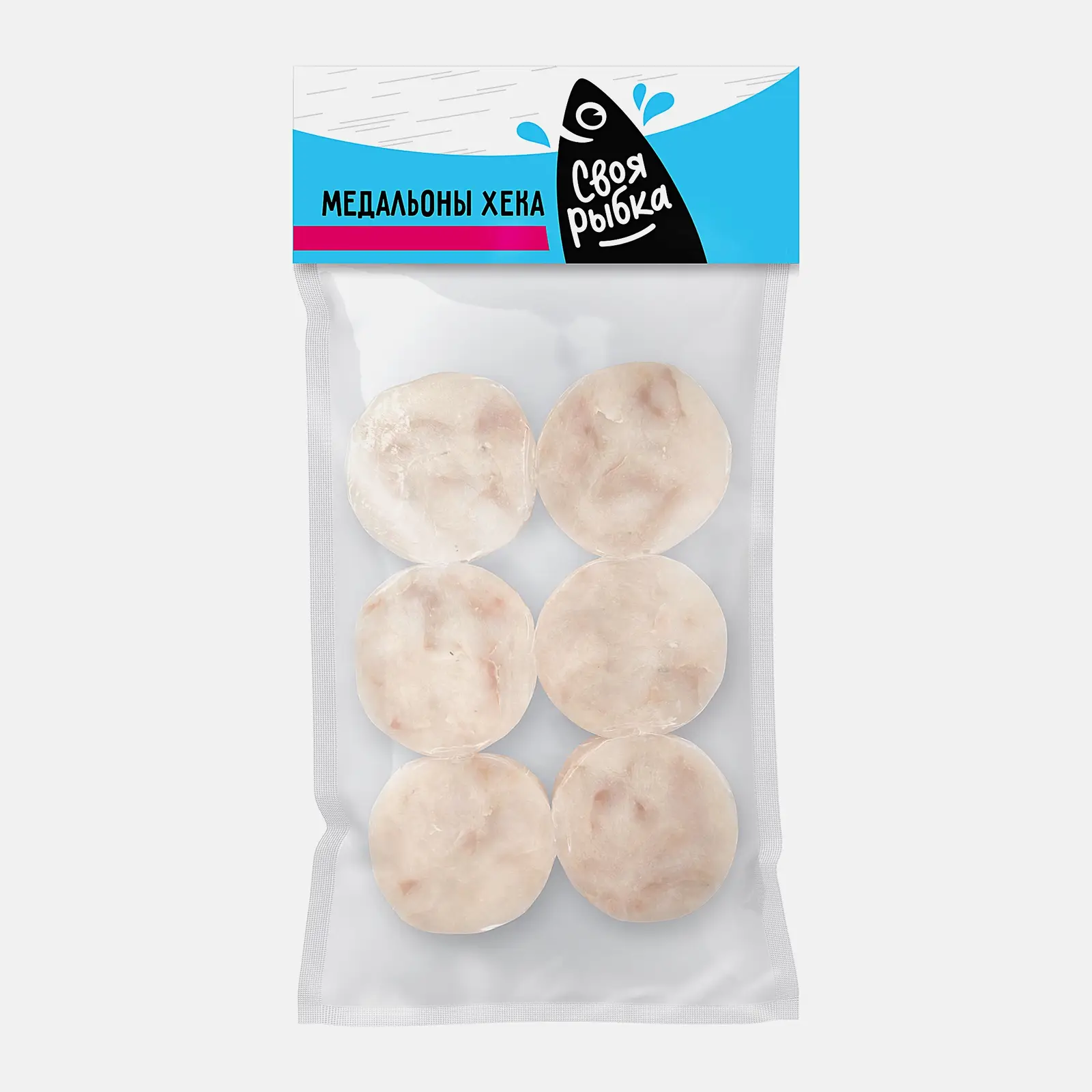 Изображение товара Медальоны из филе хека Своя Рыбка 400 г натуральный морепродукт