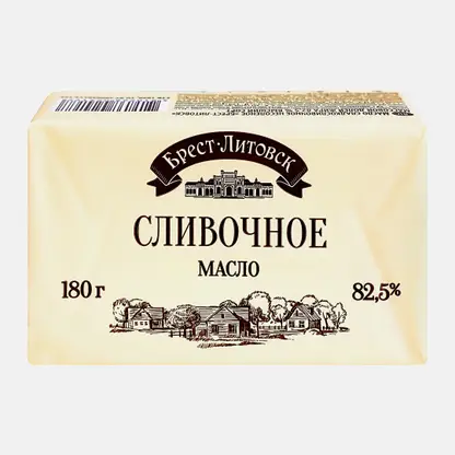 Масло сладко-сливочное Брест-Литовск 82.5% 180г