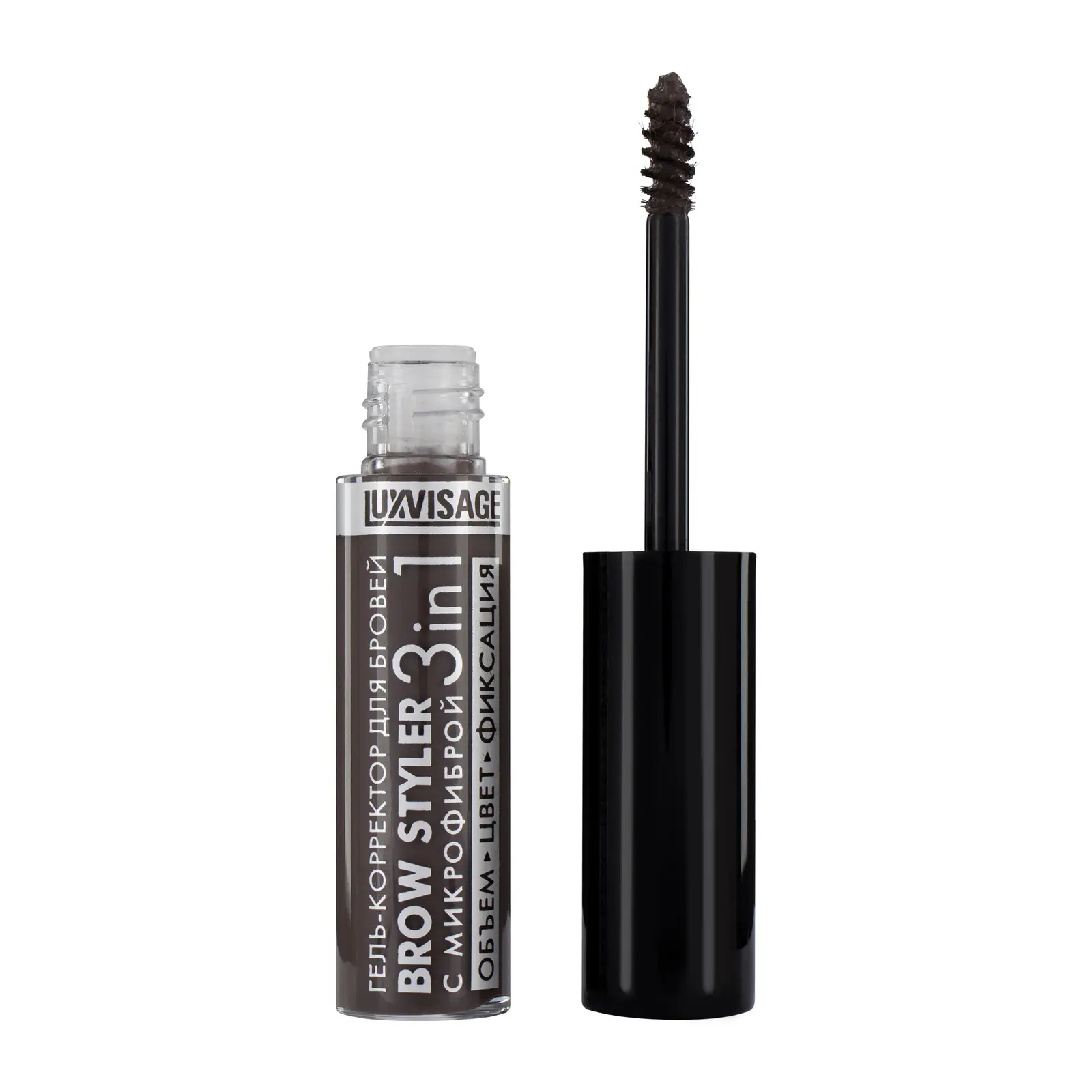 Гель-корректор для бровей Luxvisage Brow Styler 3 in 1 тон 4 Эспрессо