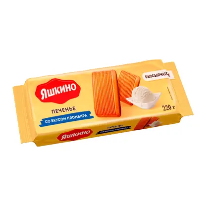 Изображение товара Печенье сахарное со вкусом пломбира Яшкино 220г