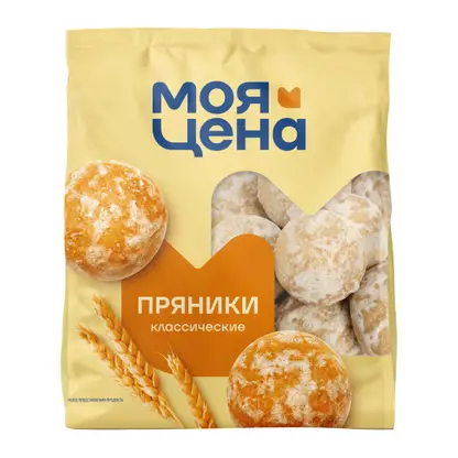 Изображение товара Мягкие пряники Моя цена 400г классика с топлёным молоком