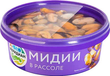 Мидии в рассоле Меридиан 270г