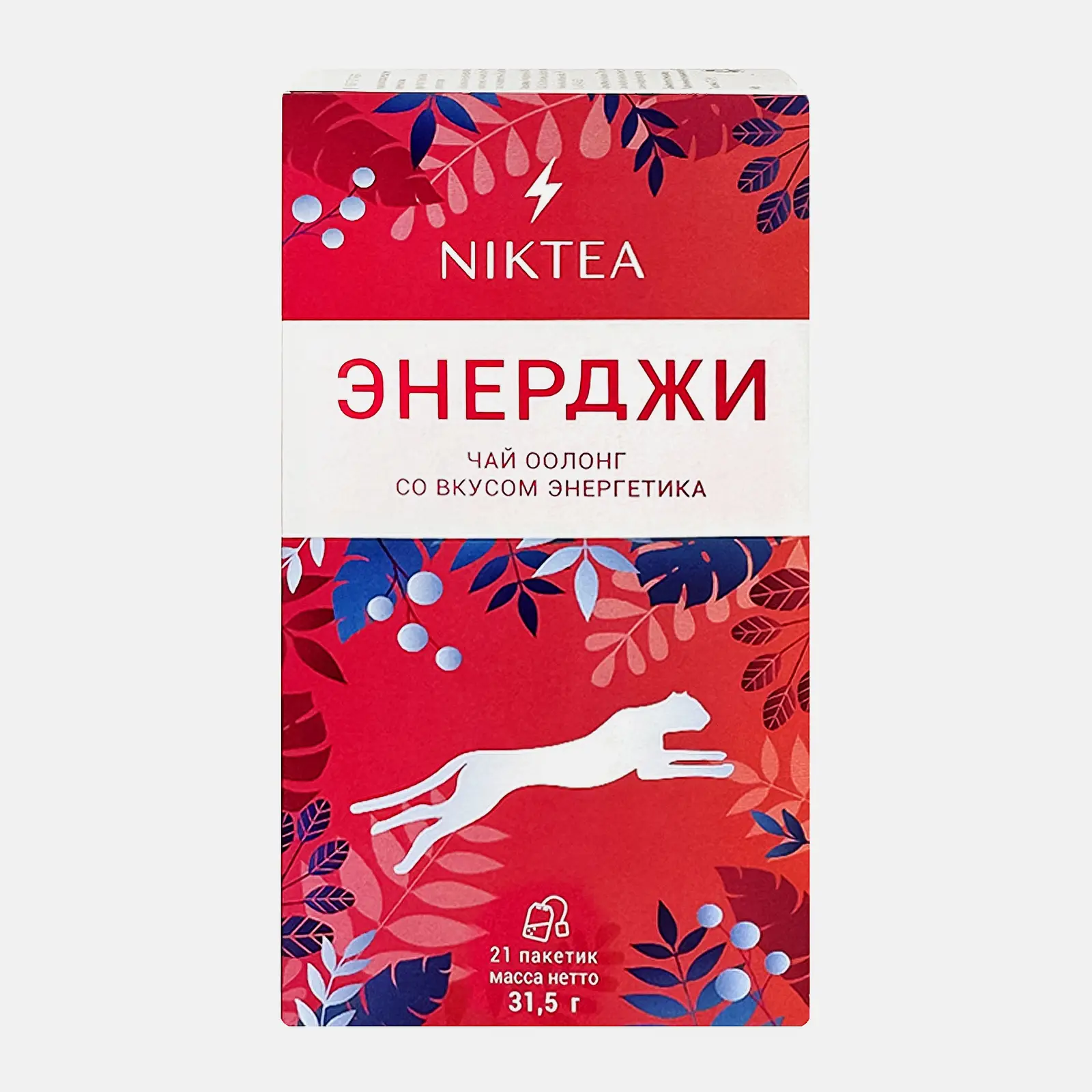 Изображение товара Зеленый чай оолонг Энерджи со вкусом энергетика Niktea 21 пак