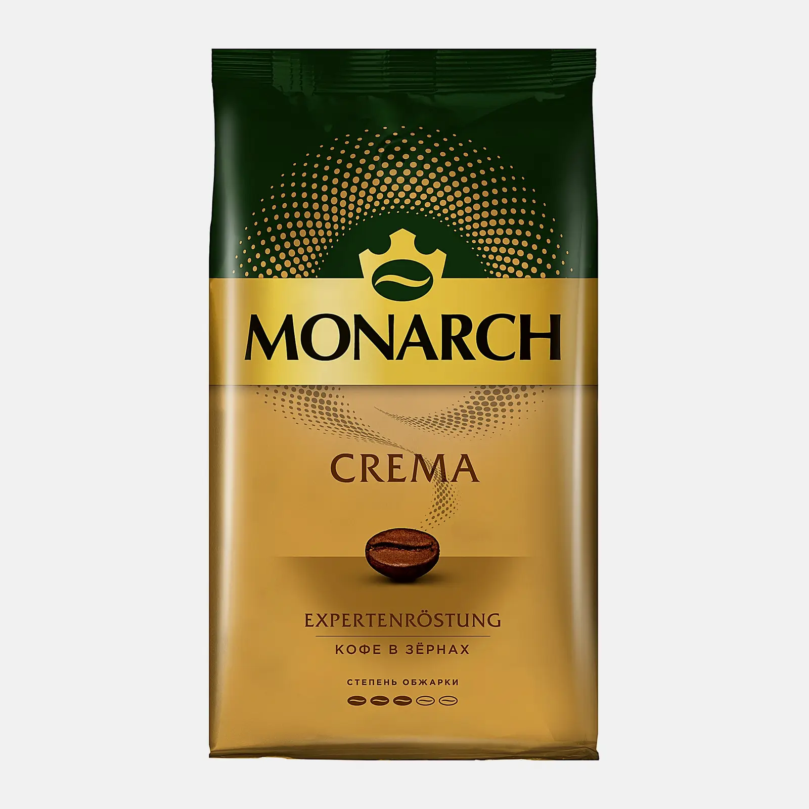Изображение товара Кофе Monarch Crema Среднеобжаренный 1 кг Арабика+Робуста