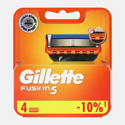 Кассеты для бритья Gillette Fusion 5 4шт