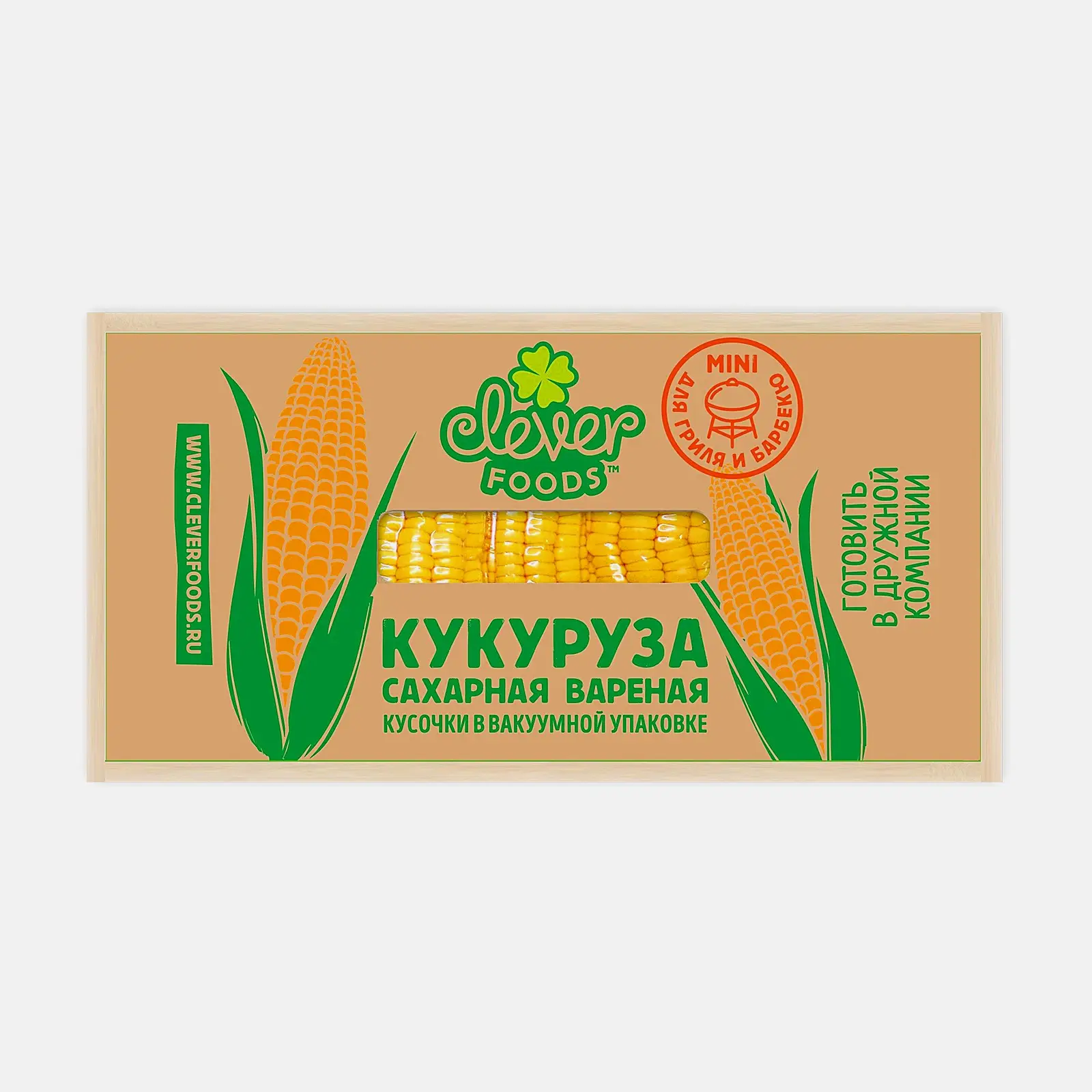 Кукуруза вареная в кусочках в вакууме 240г