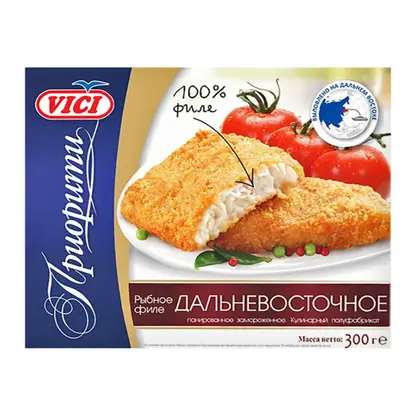 Изображение товара Рыбное филе Vici Приорити Дальневосточное 300г