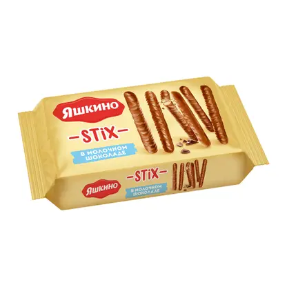 Изображение товара Печенье Chocostix палочки в молочном шоколаде Яшкино 130г