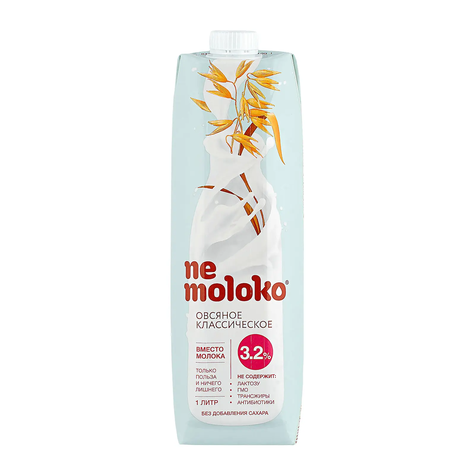 Изображение товара Напиток овсяный Nemoloko Классический 3.2% 1л