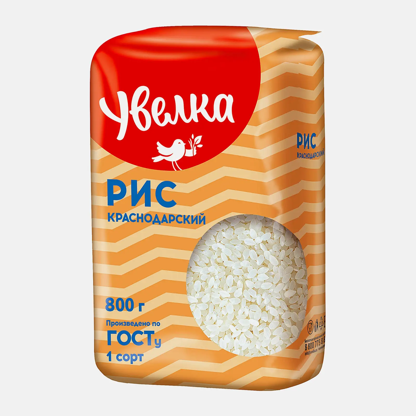 Изображение товара Рис Увелка Круглозерный 800г