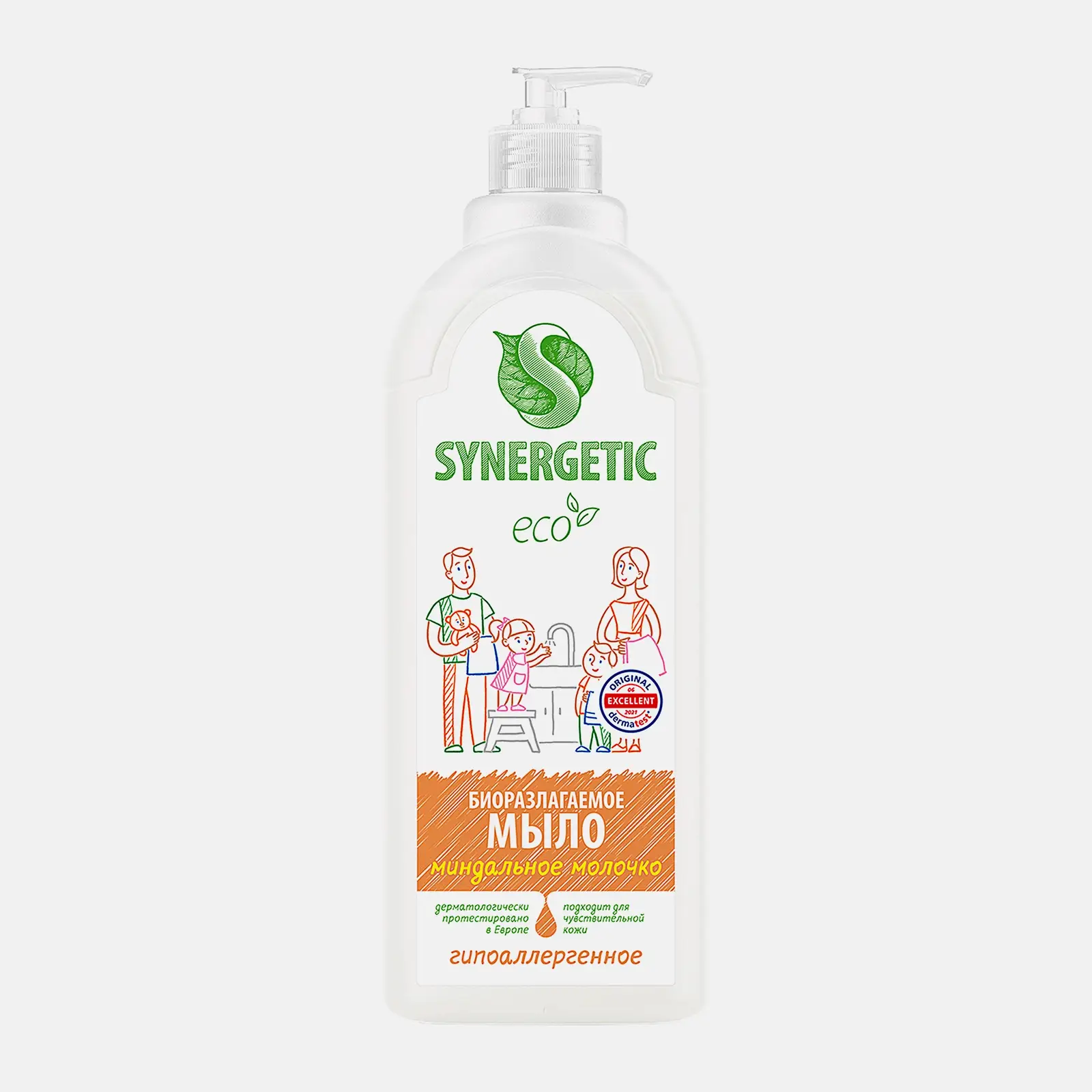Жидкое мыло Миндальное молочко Synergetic 1л - фото 3 Жидкое мыло Миндальное молочко Synergetic 1л - фото 3