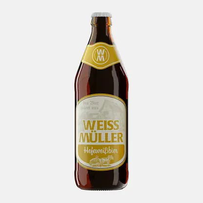 Светлое пиво нефильтрованное пастеризованное Weissmuller Hefeweissbier 5.2% 500мл