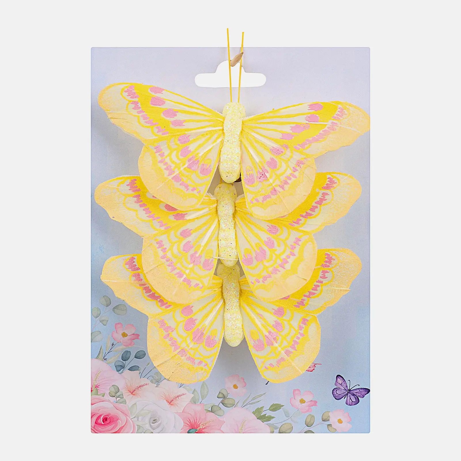 Набор пасхальных украшений Бабочки 3шт в ассортименте