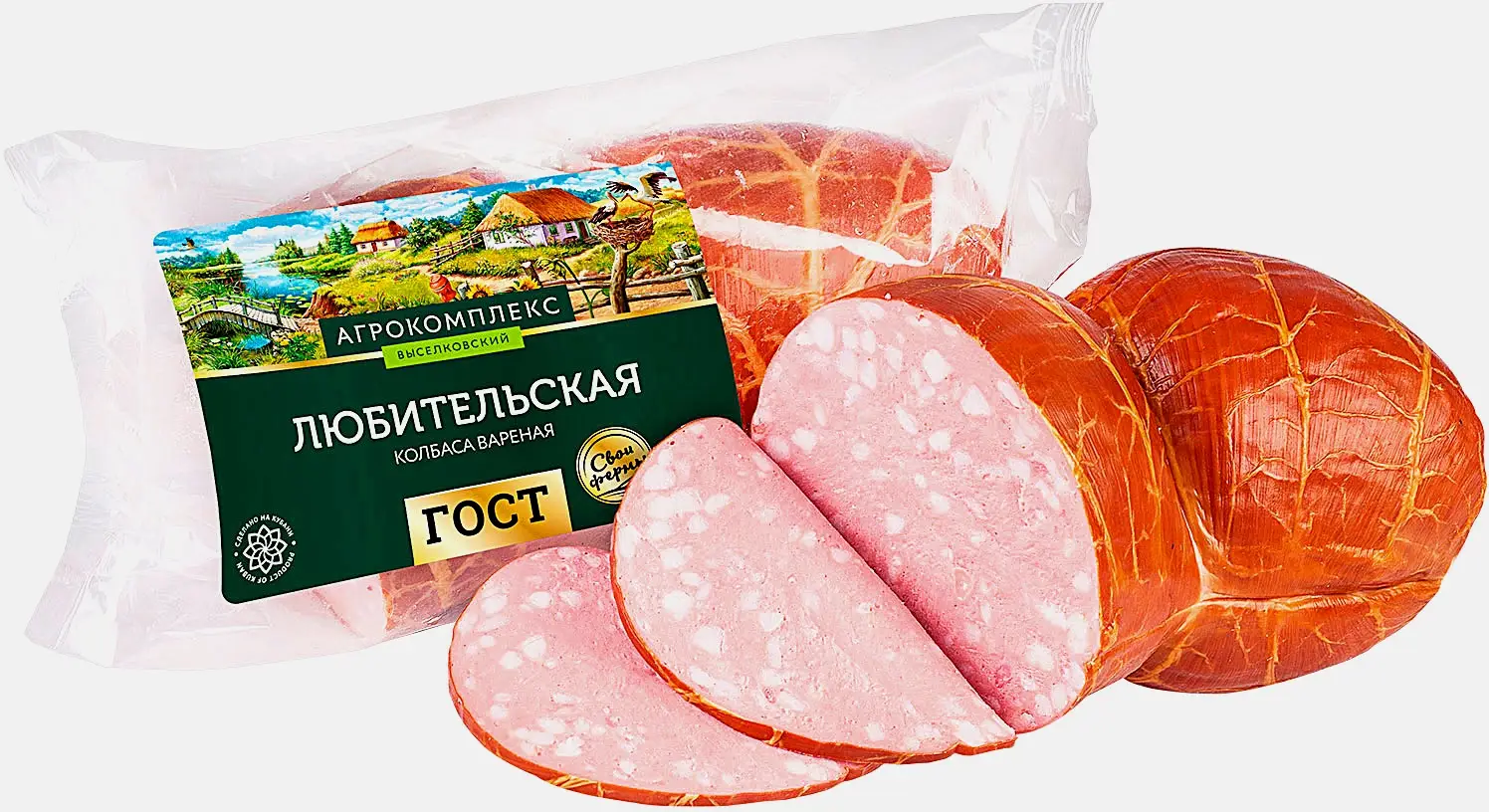 Колбаса Агрокомплекс Любительская вареная весовая