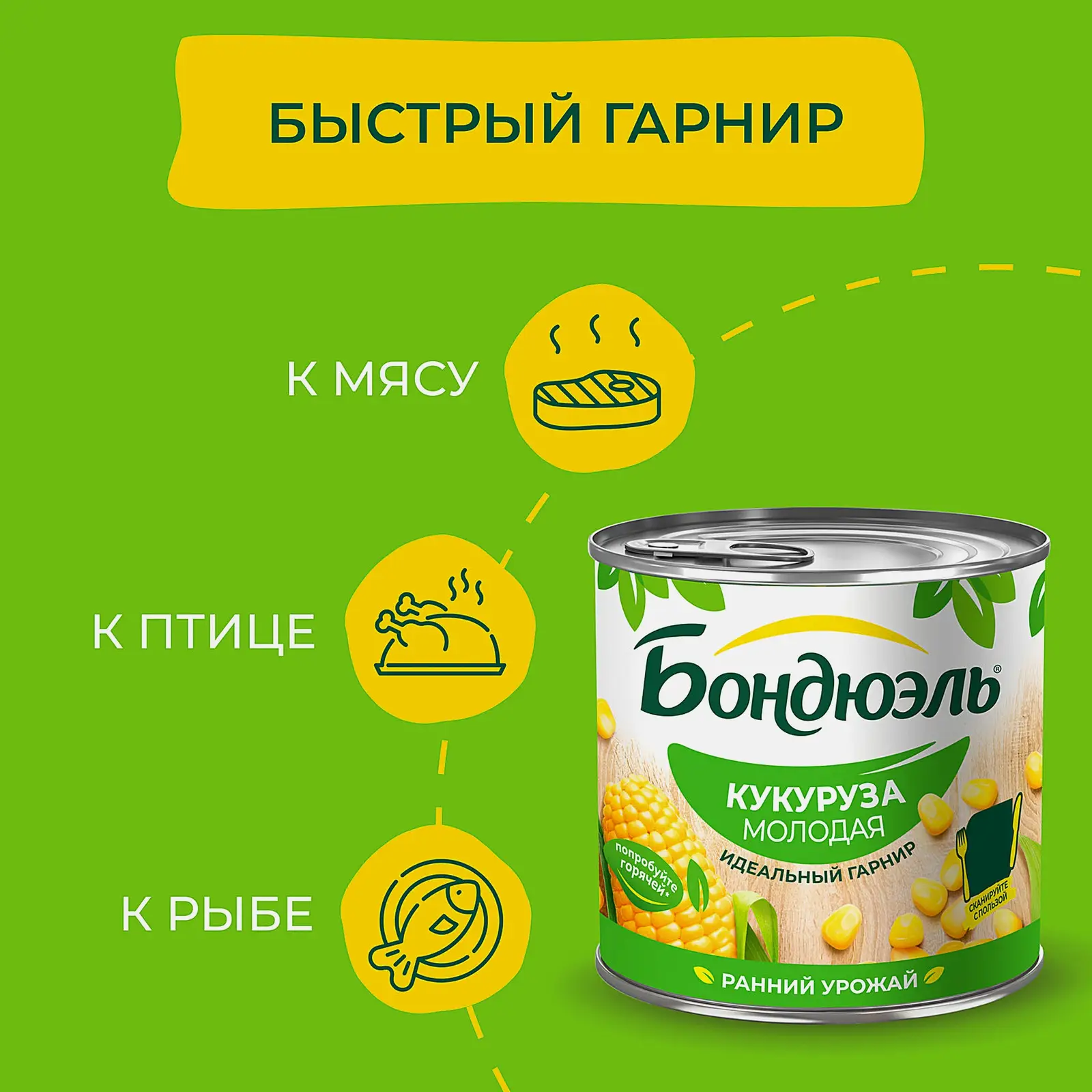 Кукуруза Бондюэль молодая 340г