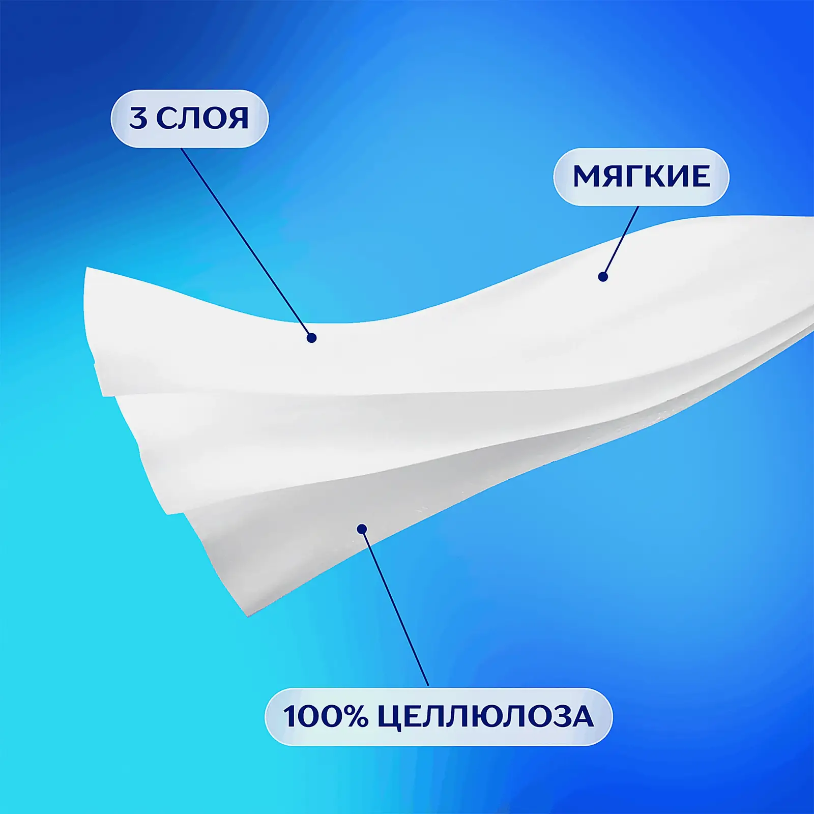 Носовые платки Deluxe Design Zemma 3 слоя 10шт