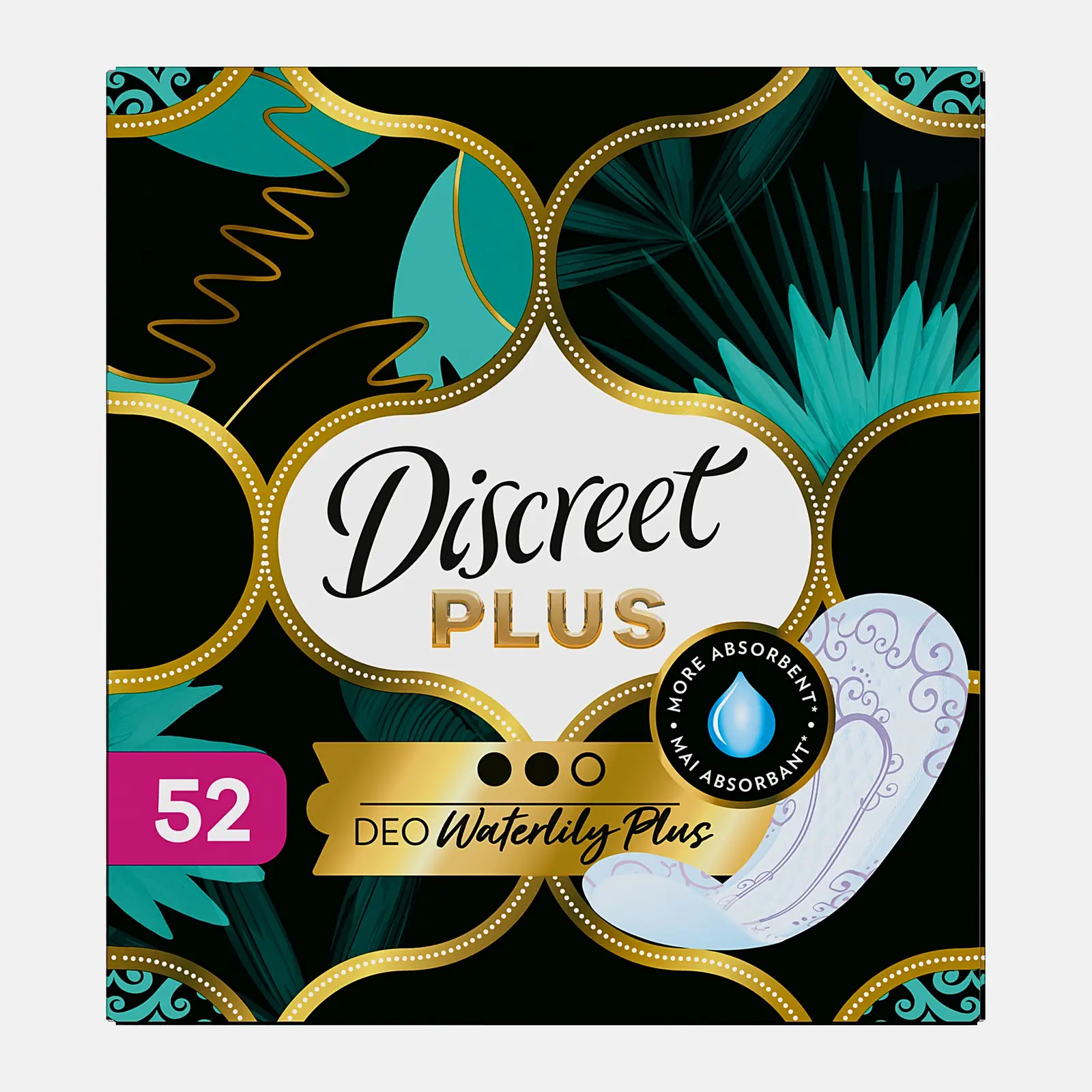 Прокладки ежедневные Discreet Deo WaterLily Plus 52шт