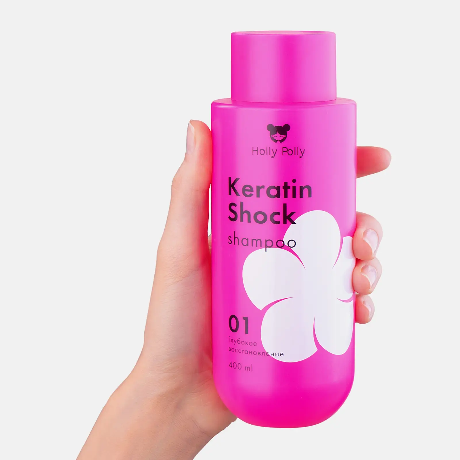 Шампунь Holly Polly Keratin Shock Восстанавливающий 400мл