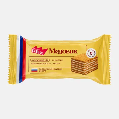 Пирожное протеиновое Медовик Proteinrex 40г