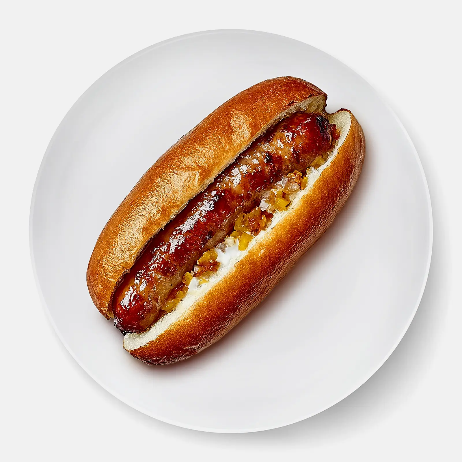 Изображение товара Хот-дог пшеничный с говяжьей сосиской и микс-начинкой Магнит 180 г