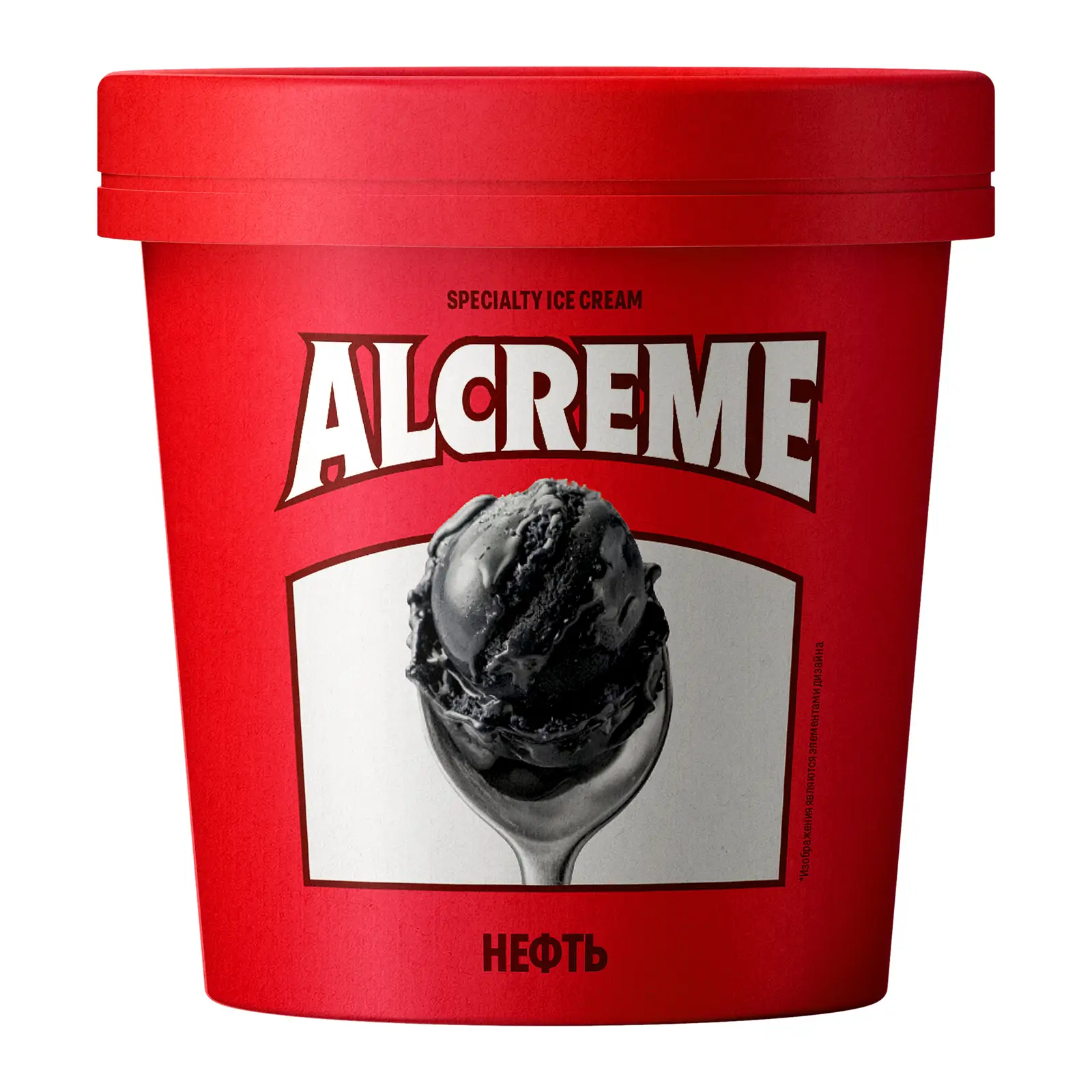 Изображение товара Мороженое пломбир Нефть с карамелью и солью Alcreme 75г