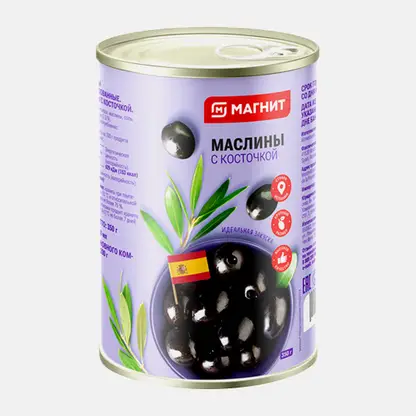 Маслины Магнит Крупные с косточкой 350г