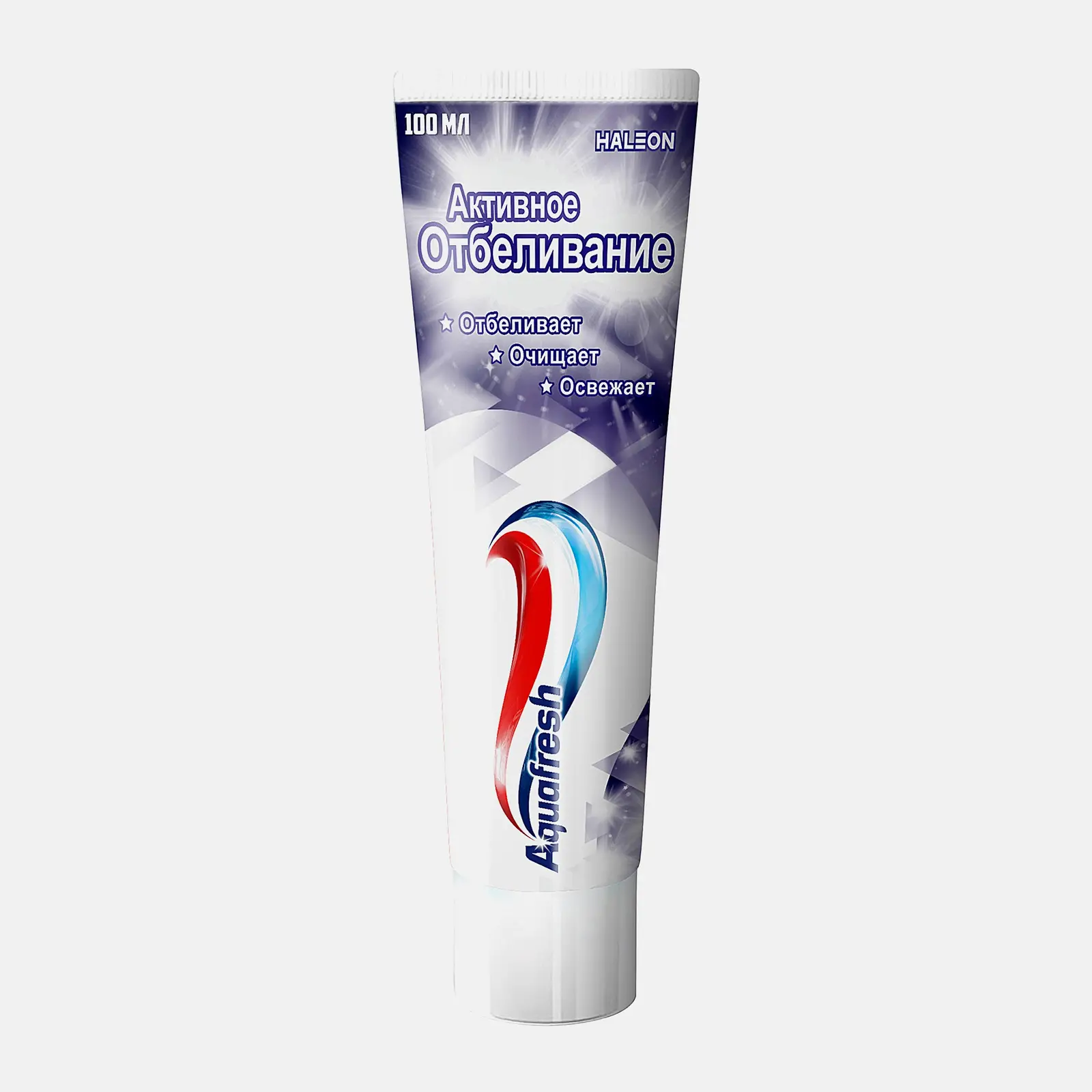 Зубная паста Aquafresh Активное отбеливание с фтором для защиты от кариеса 100мл - фото 2 Зубная паста Aquafresh Активное отбеливание с фтором для защиты от кариеса 100мл - фото 2