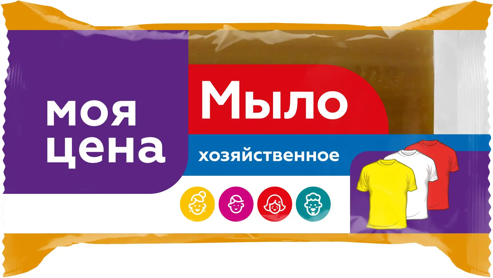 Мыло Моя цена хозяйственное 72% 150г