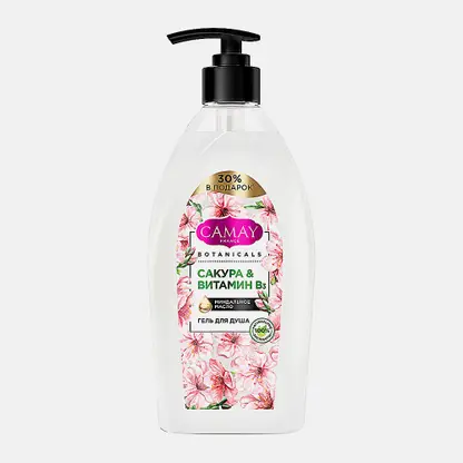 Гель для душа Camay Botanicals Японская сакура 750мл
