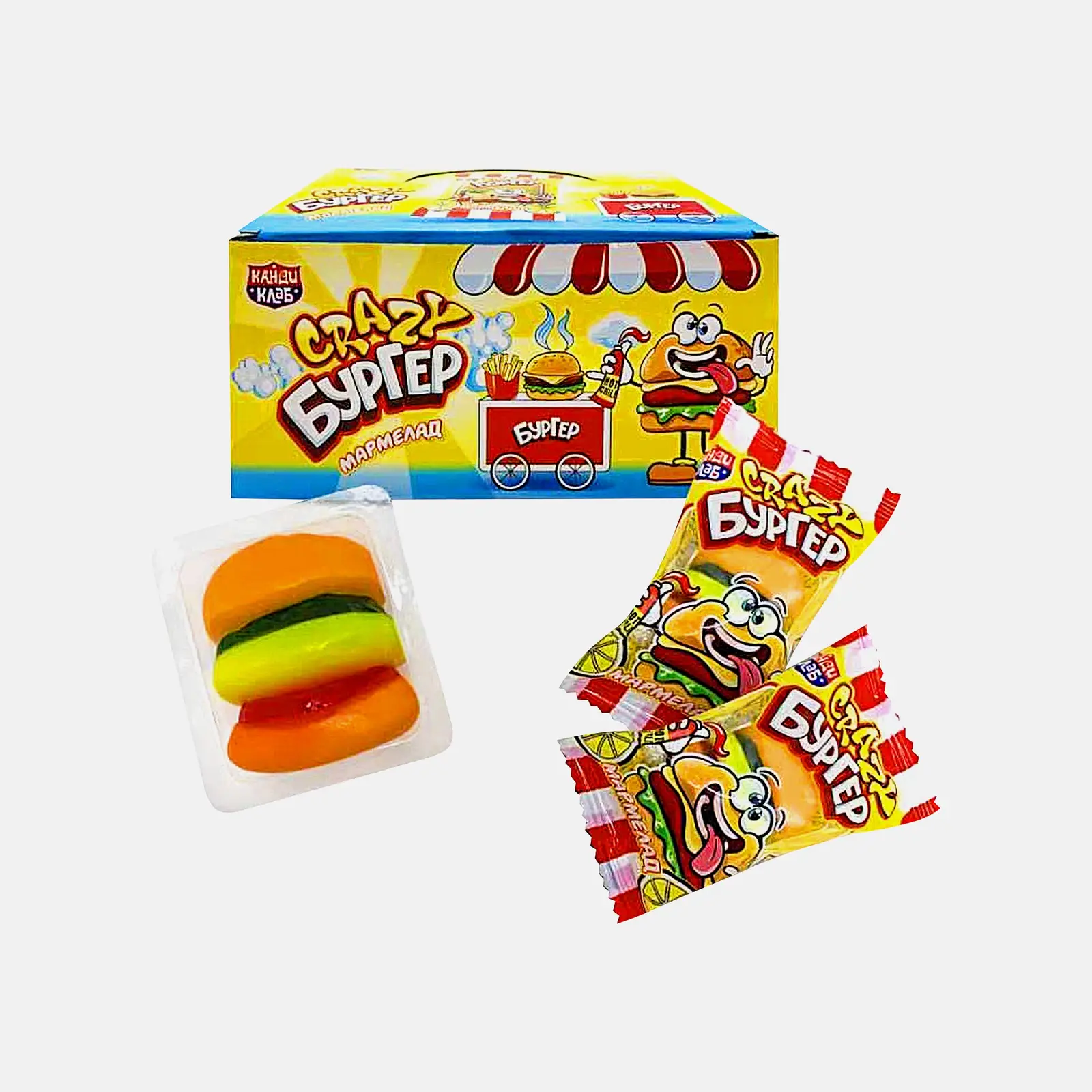 Изображение товара Мармелад Crazy Бургер Канди Трейд 10г