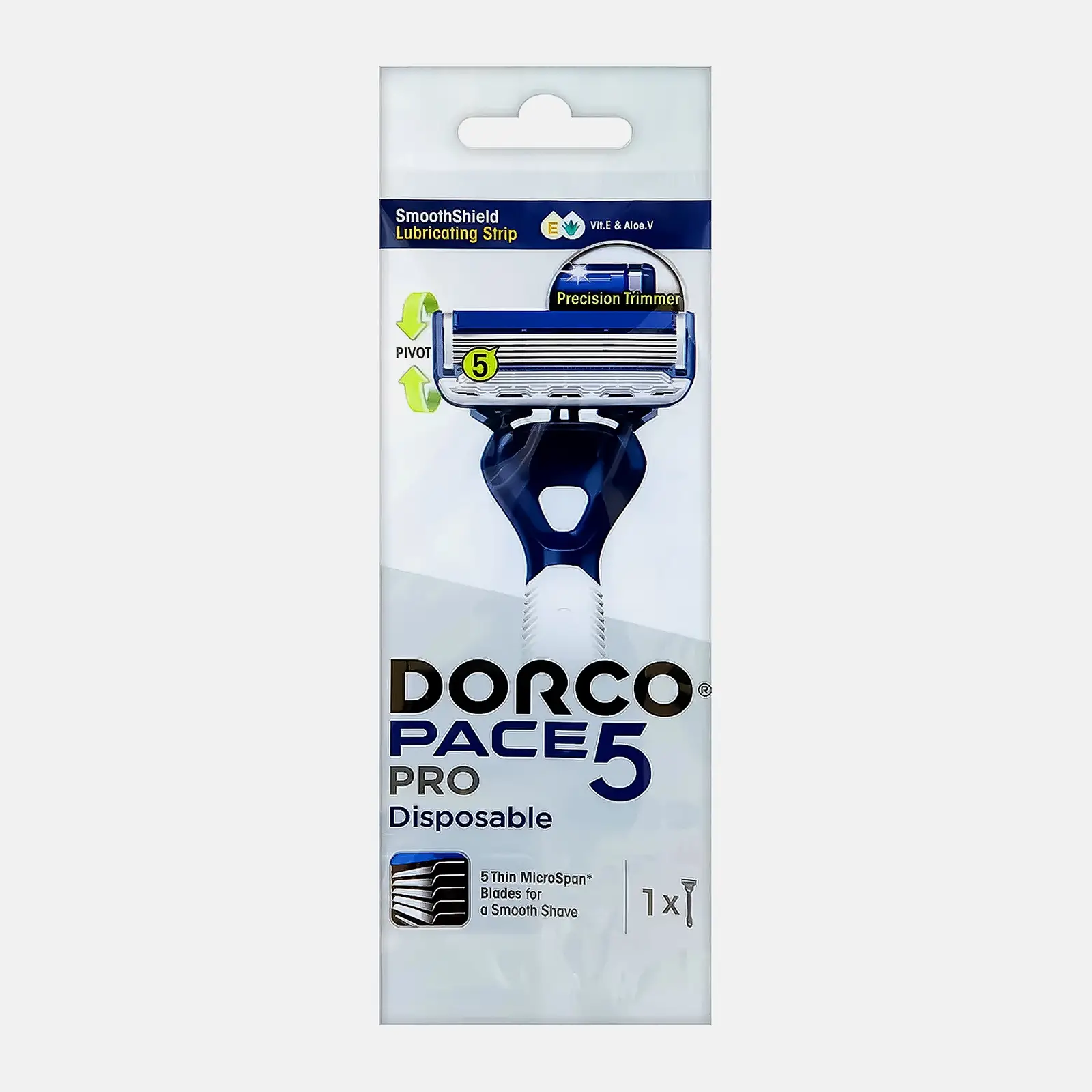Одноразовый станок для бритья 5 лезвия мужской Dorco Pace 5 Pro Одноразовый станок для бритья 5 лезвия мужской Dorco Pace 5 Pro