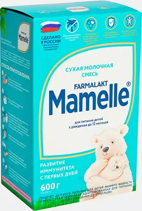 Смесь Mamelle молочная сухая c 0 до 12 месяцев 600г