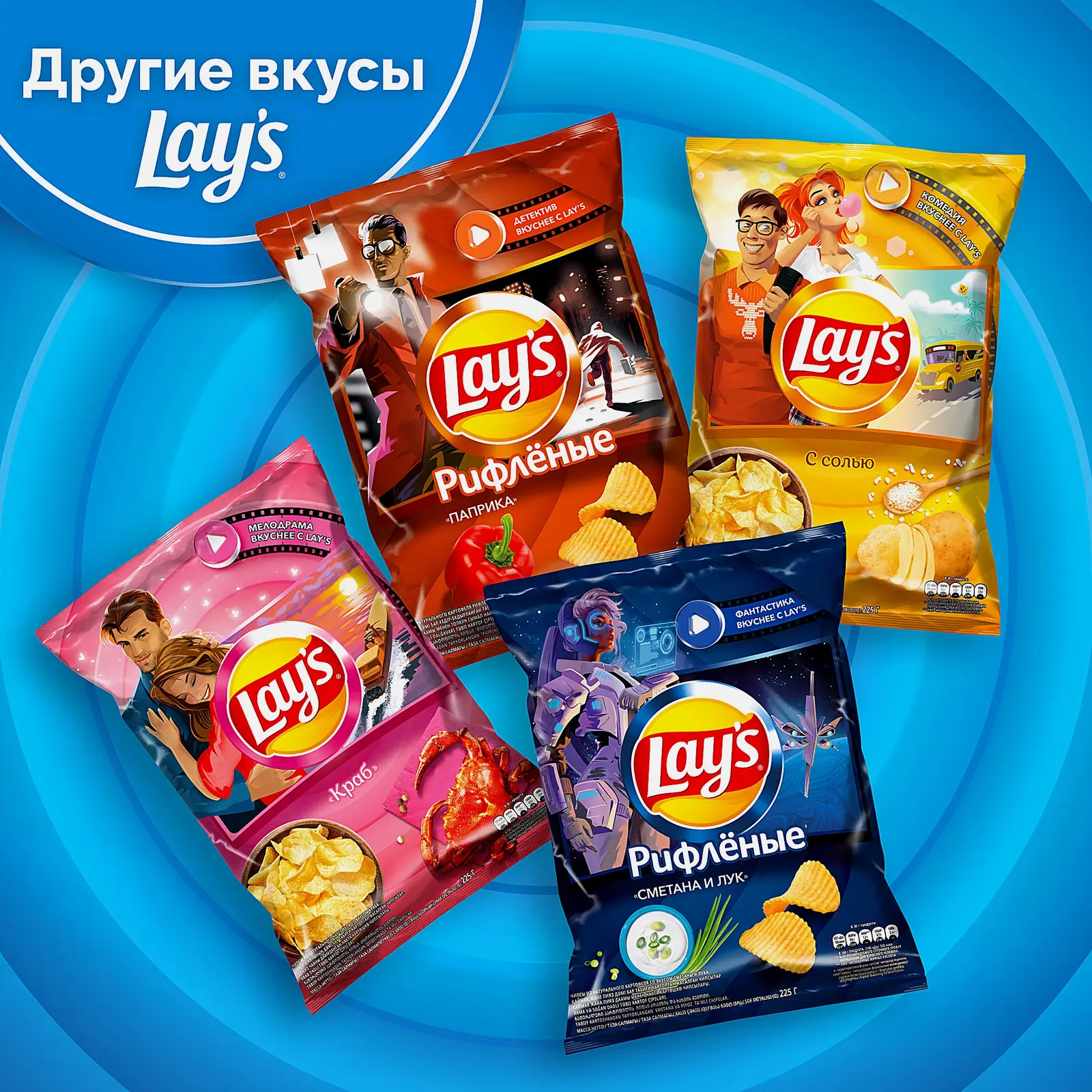 Чипсы Lays Рифлёные Сметана и лук 225г - фото 6