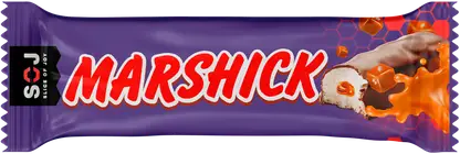 Изображение товара Батончик с соленой карамелью в молочном шоколаде Soj Marshmallow 30г