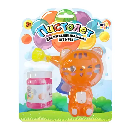 Изображение товара Набор LoriRocket пистолет животные с мыльными пузырями