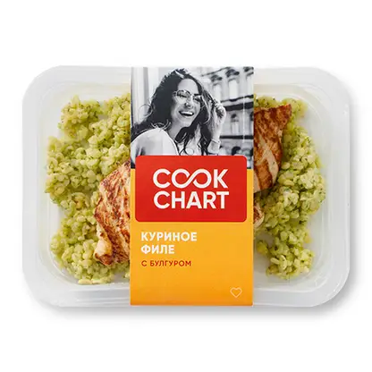 Изображение товара Куриное филе с булгуром в сырном соусе и Песто 220г