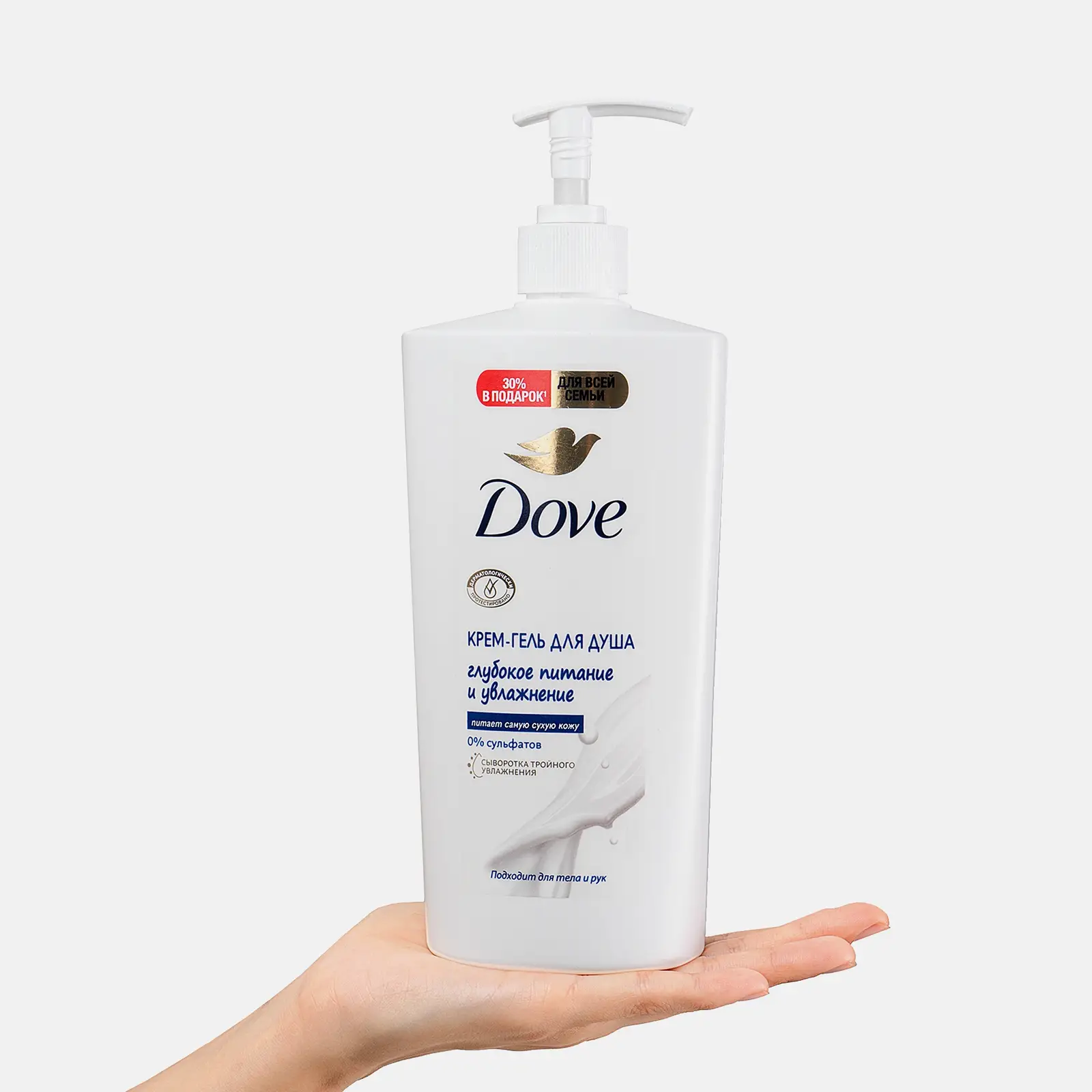 Крем-гель для душа Дав Для всей семьи Глубокое питание и увлажнение 610мл