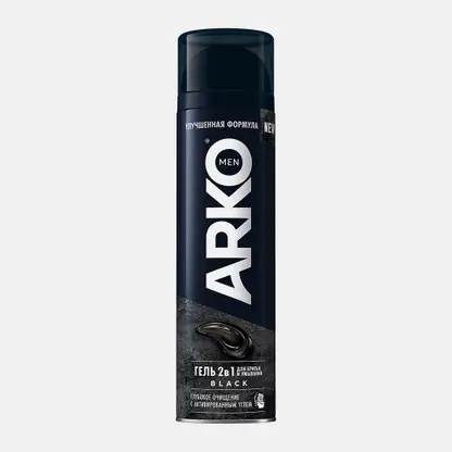 Гель для бритья Arko Men Black 2в1 200мл