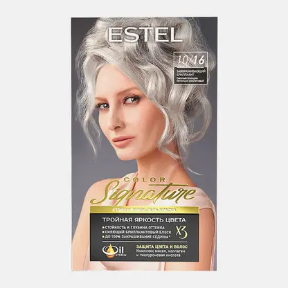 Крем-гель краска для волос Estel Color Signature тон 10/16 Завораживающий бриллиант