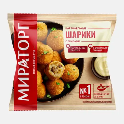 Картофельные шарики с грибами Мираторг 350г