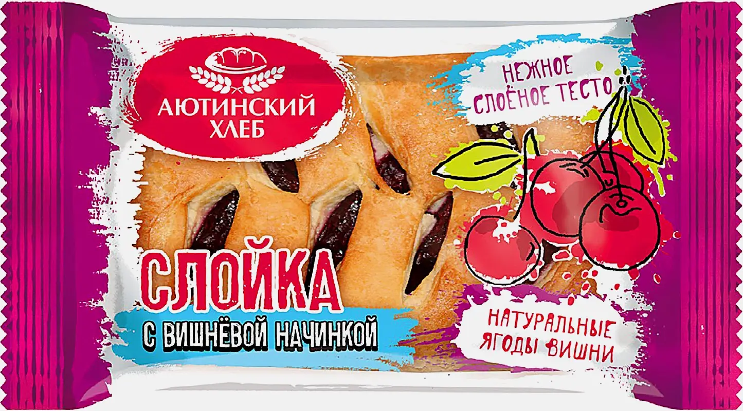 Слойка с вишней 80г