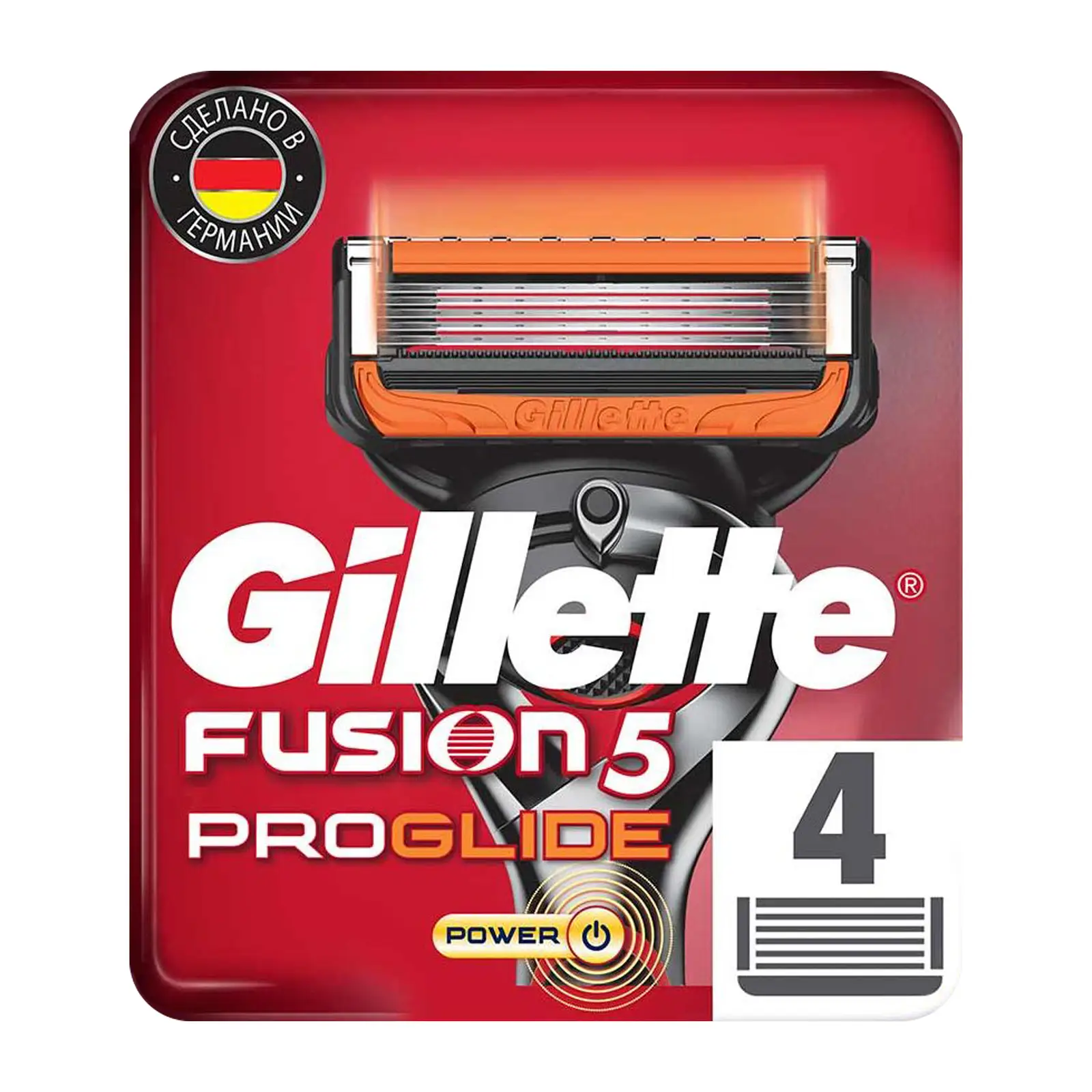 Кассеты для бритья Gillette Fusion Proglide Power 4шт