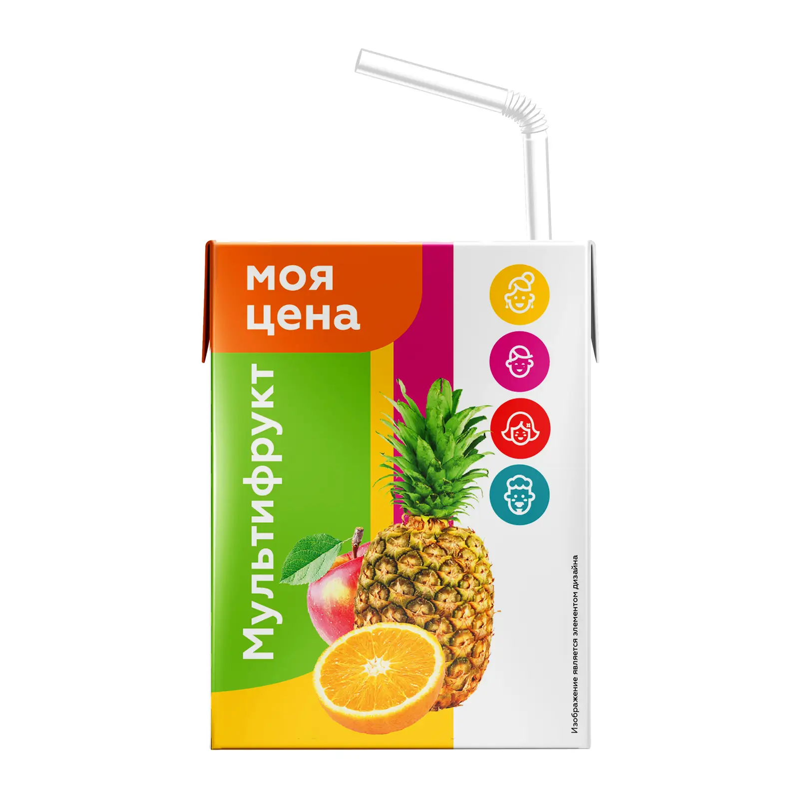 Изображение товара Напиток сокосодержащий Моя цена Мультифрукт 200мл