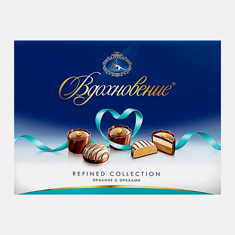 Набор конфет Вдохновение пралине с орехами 180г