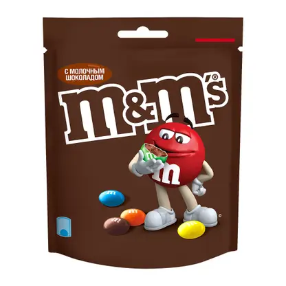 Изображение товара Драже с молочным шоколадом M&M's 145г - яркое и вкусное сладкое лакомство