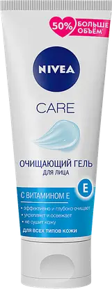 Очищающий гель для лица с витамином Е NIVEA Care 225мл