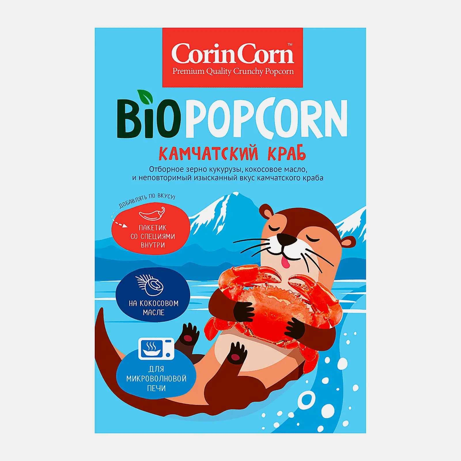 Попкорн со вкусом камчатского краба Corincorn Bio Popcorn 92г